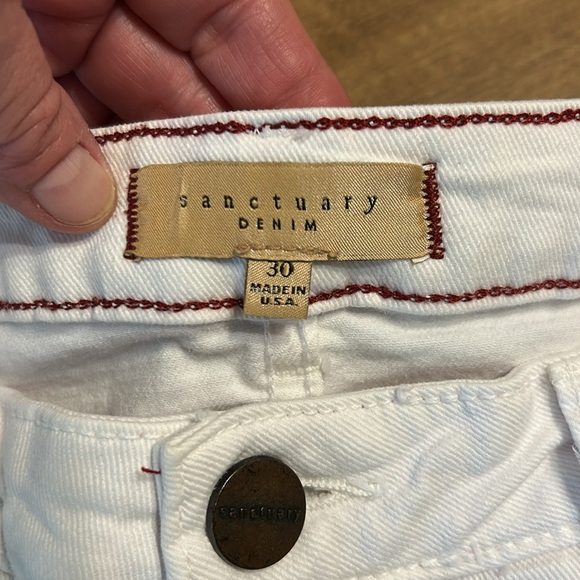 Sanctuary by Anthropologie White Skinny Jeans Mid Rise Stretch Women 30/31x29
E - Picture 5 of 13